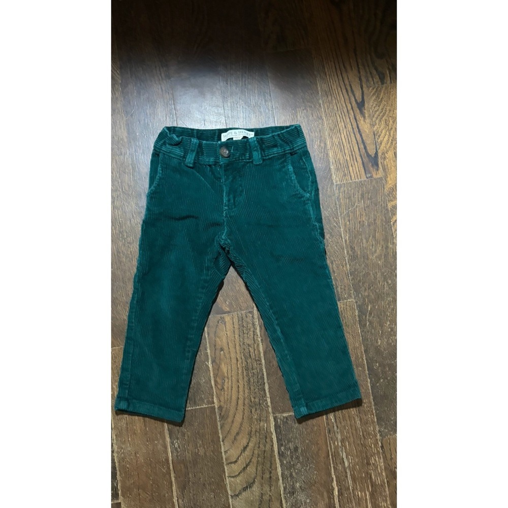 Hope And Henry Baby Boys Dress Pants 2T Green Corduroy